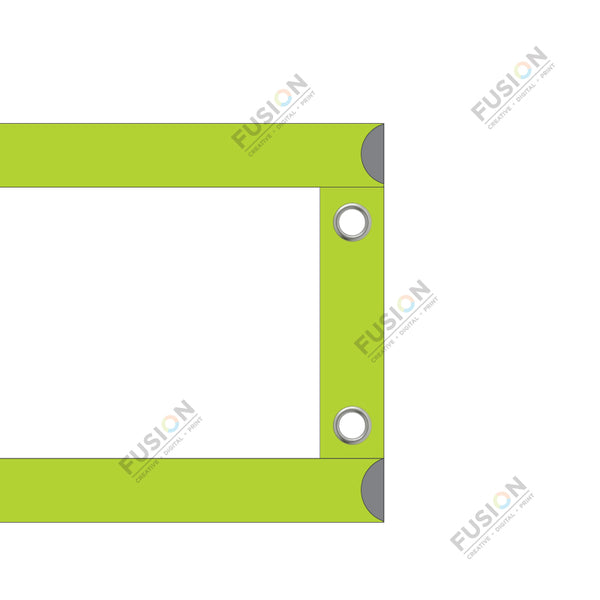 Example showing Pole Pockets (Dowel Ready)
