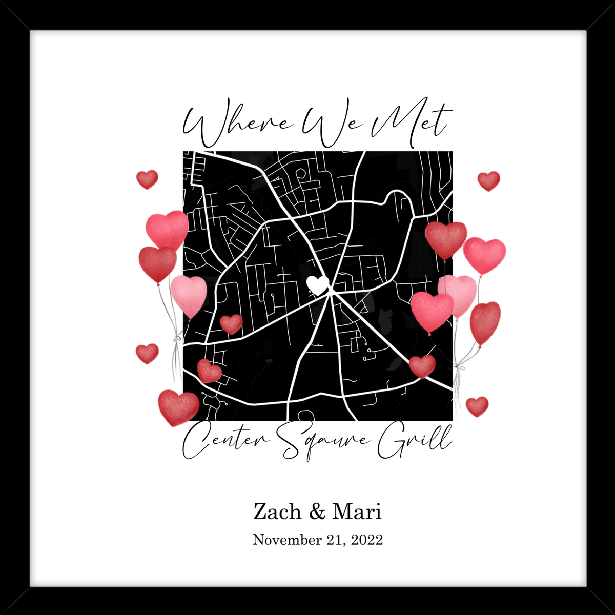 Where We Met Framed Print