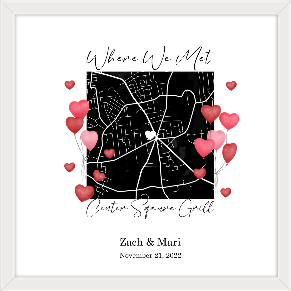 Where We Met Framed Print