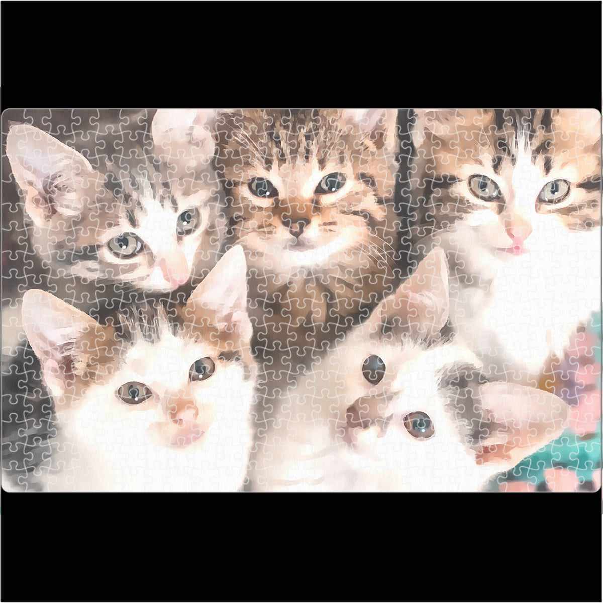 Furry Friend Watercolor Puzzle