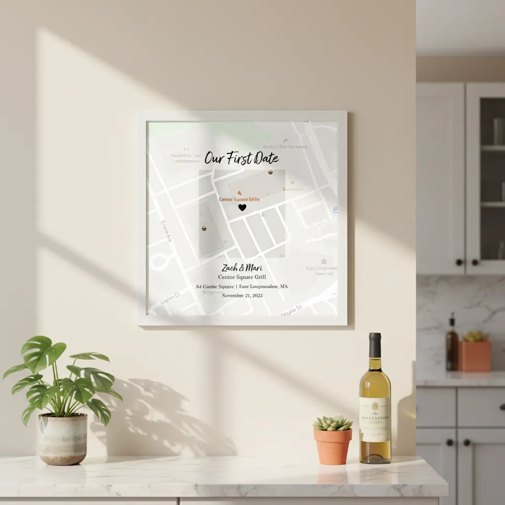 Special Place Street Map Personalized Print