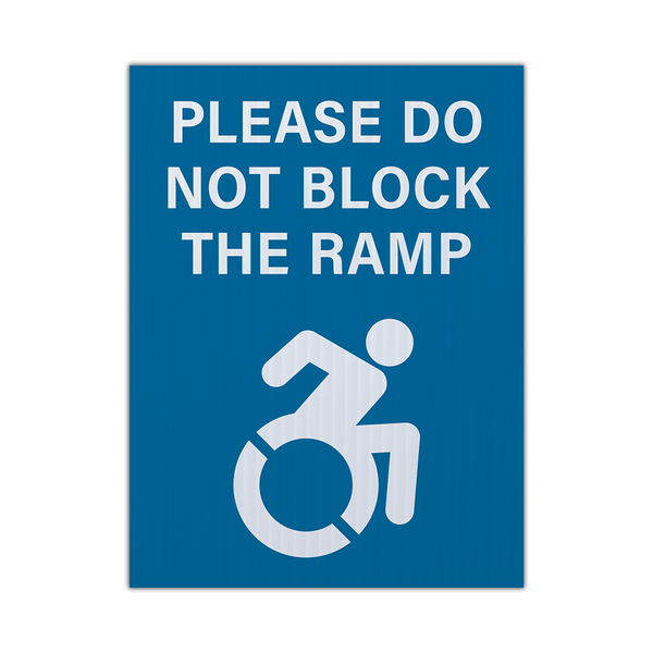 Do Not Block the Ramp | Modern Accessibility Event Sign - FUSION