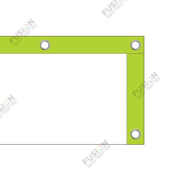 Banner example with Hem & Grommets