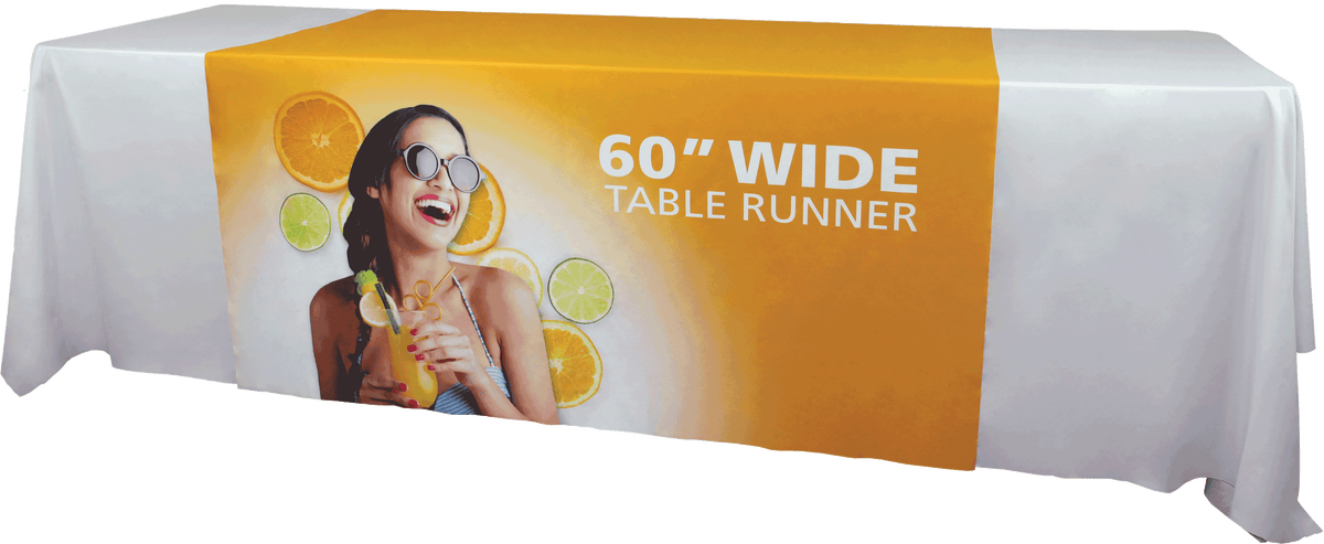 Premium Dye Sub Table Runner – 60 in