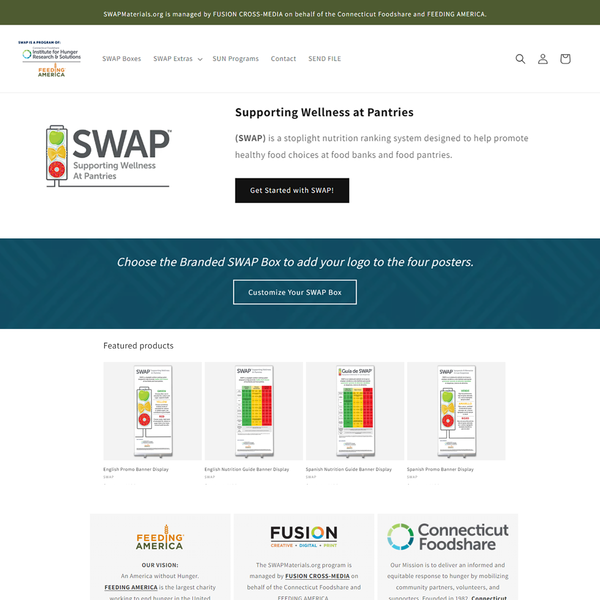 Feeding America SWAP Print-on-Demand Portal by FUSION