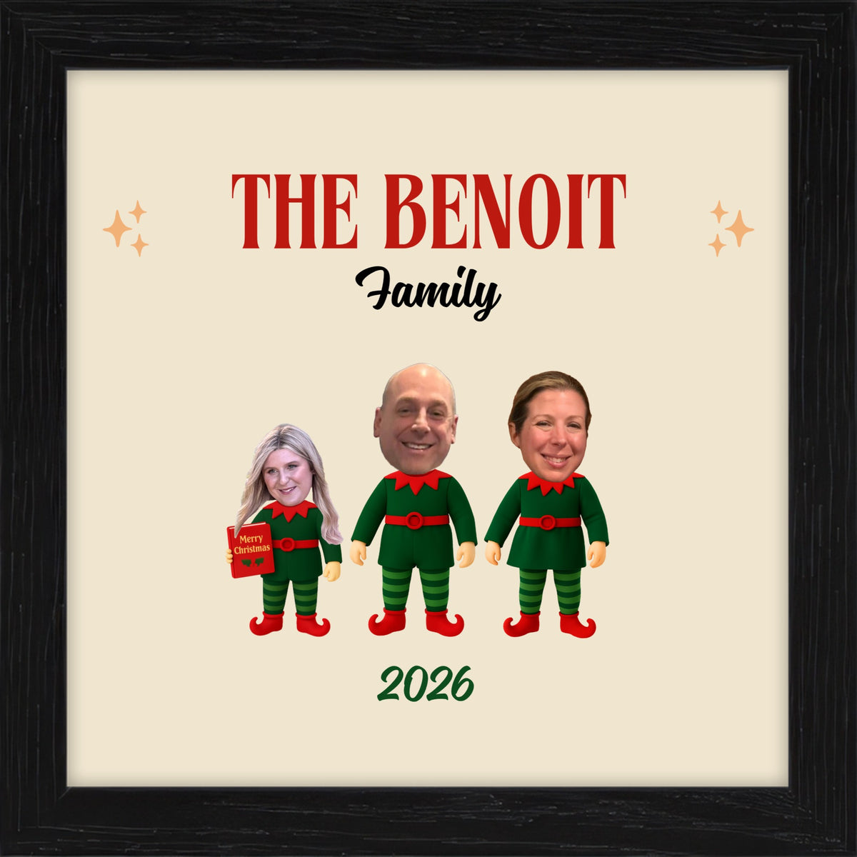 Holiday Elf Family Print