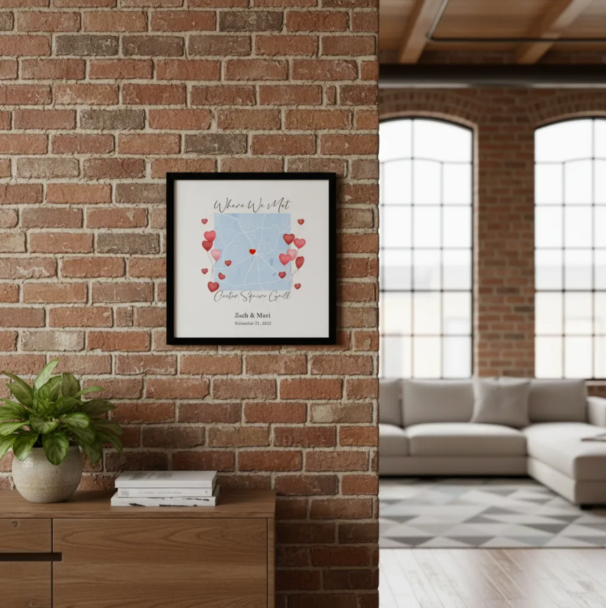 Where We Met Framed Print