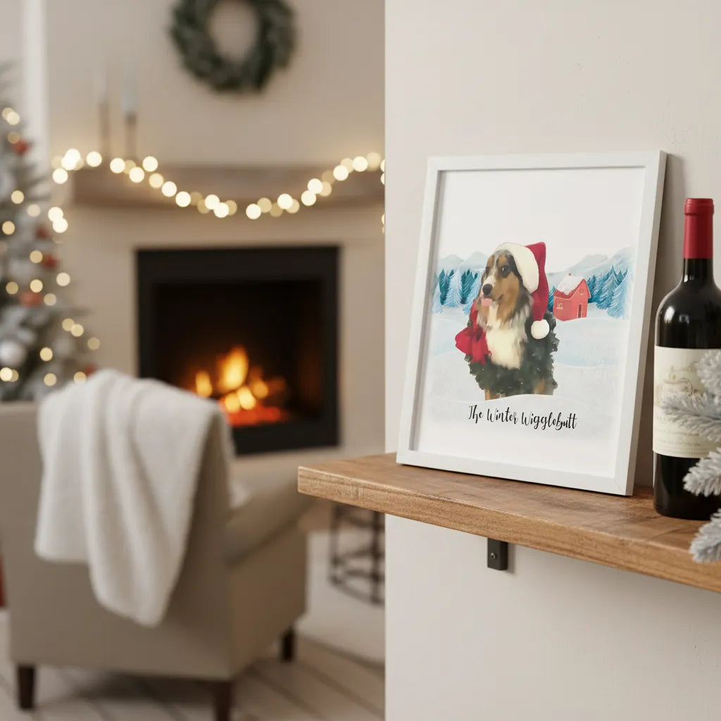 Winter Furry Friend Print